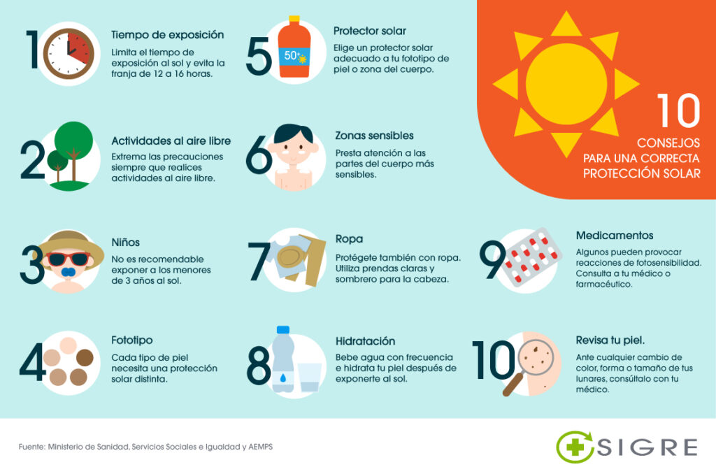 Consejos para la protección solar del rostro