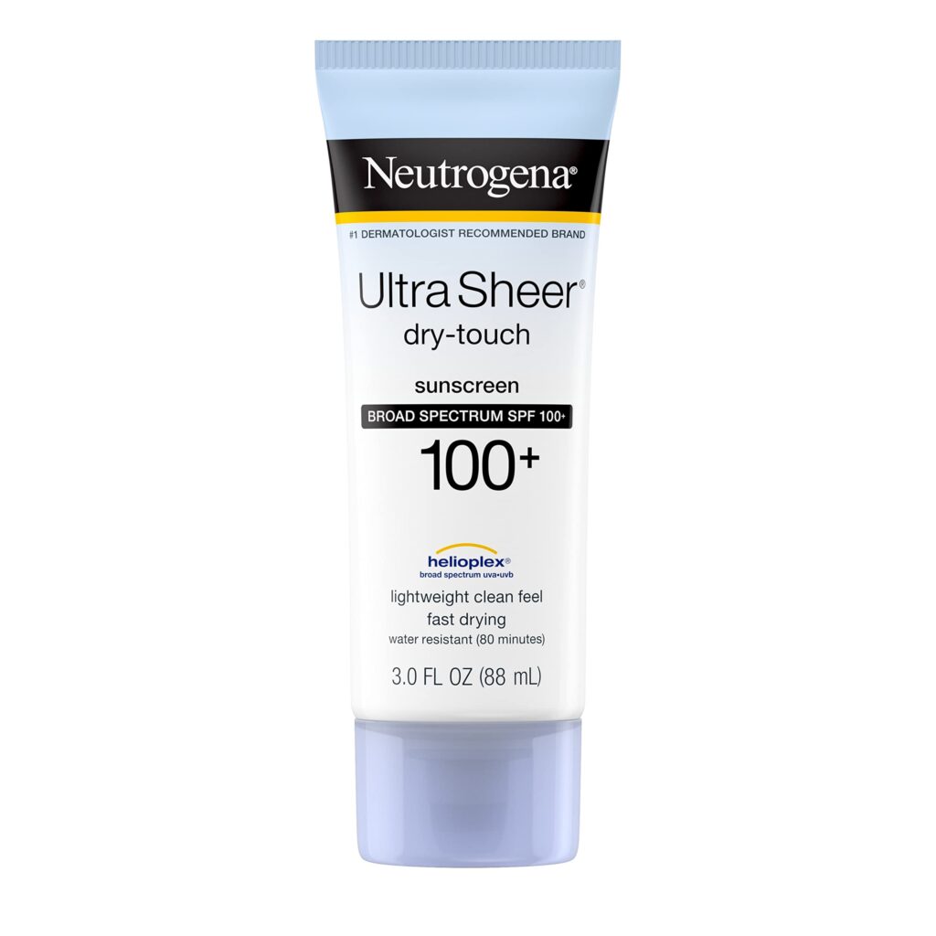 Neutrogena Ultra Sheer Dry-Touch Sunscreen SPF 100 para protección solar total