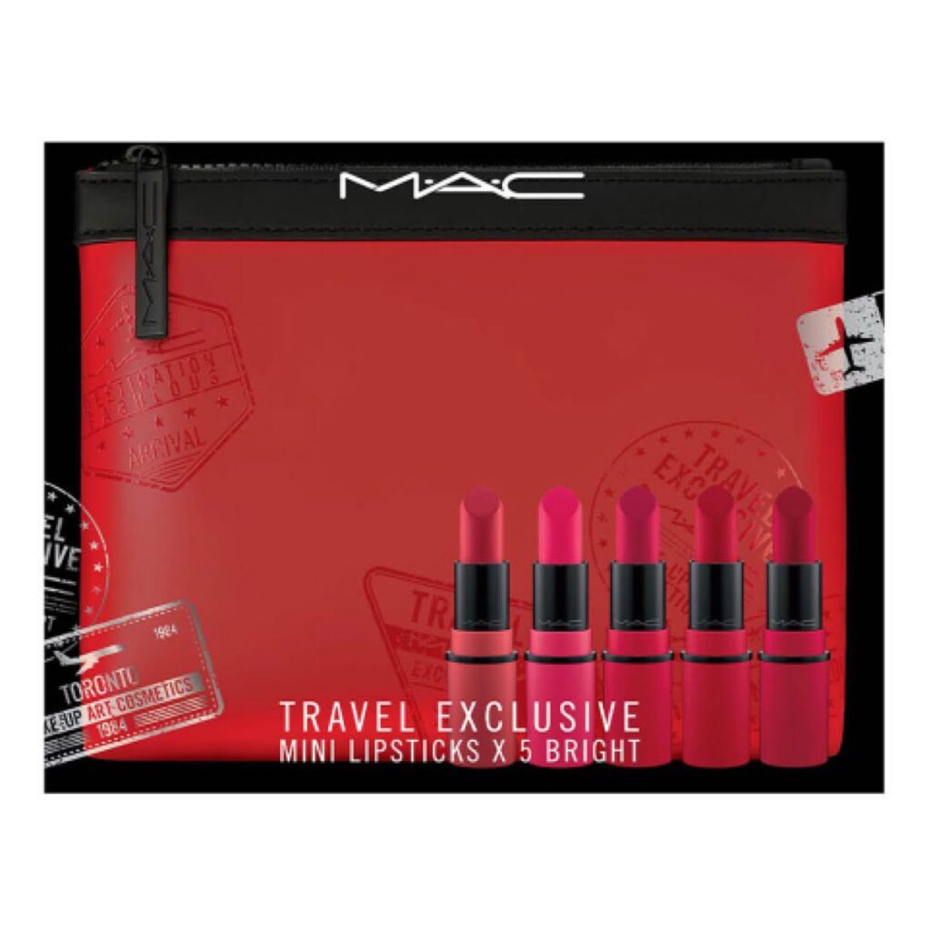 Set de mini labiales MAC Cosmetics para viajes